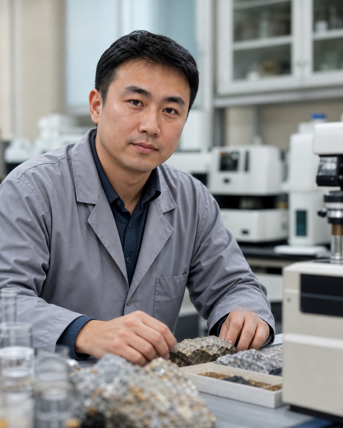 Specialist in a mineral analysis laboratory